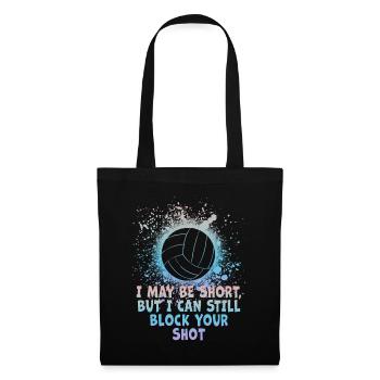 Je peux bloquer votre tir Volleyball de plage - Sac en tissu - noir - Devant