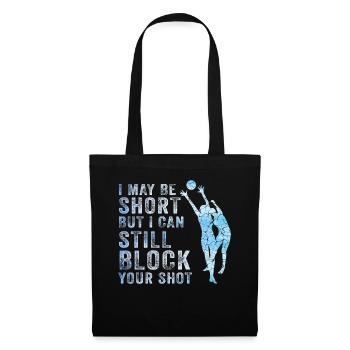 Je peux bloquer votre tir Volleyball de plage - Sac en tissu - noir - Devant