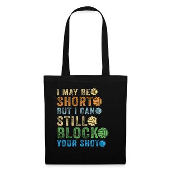 Je peux bloquer votre tir Volleyball de plage - Sac en tissu - noir - Devant