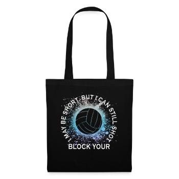 Je peux bloquer votre tir Volleyball de plage - Sac en tissu - noir - Devant