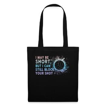 Je peux bloquer votre tir Volleyball de plage - Sac en tissu - noir - Devant