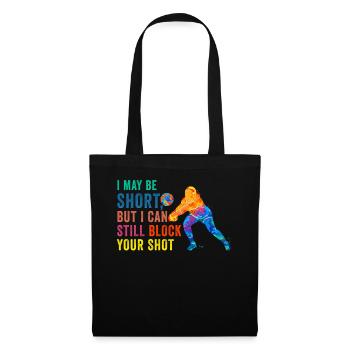 Je peux bloquer votre tir Volleyball de plage - Sac en tissu - noir - Devant
