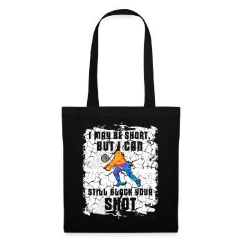 Je peux bloquer votre tir Volleyball de plage - Sac en tissu - noir - Devant