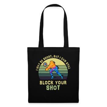 Je peux bloquer votre tir Volleyball de plage - Sac en tissu - noir - Devant