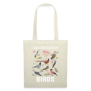 Facilement distrait par les oiseaux Bird Lover - Sac en tissu - nature - Devant