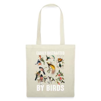 Facilement distrait par les oiseaux Bird Lover - Sac en tissu - nature - Devant