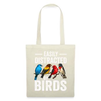 Facilement distrait par les oiseaux Bird Lover - Sac en tissu - nature - Devant
