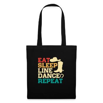 Linedance Country Line Dancer Linedancing Gift - Tote Bag - black - Front