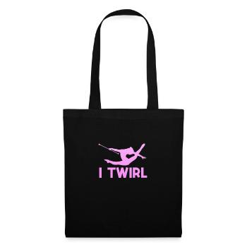 Baton Twirling Gymnastique Gymnastique Cadeau - Sac en tissu - noir - Devant