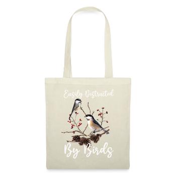Facilement distrait par les oiseaux Bird Lover - Sac en tissu - nature - Devant