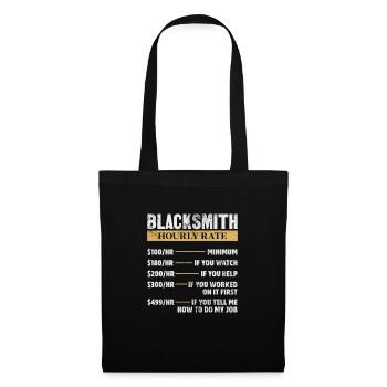 Blacksmith - Tote Bag - black - Front