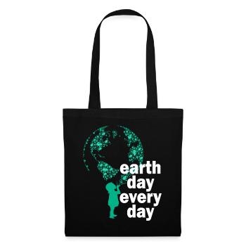 Earth Day Everyday Environmental Awareness - Tote Bag - black - Front