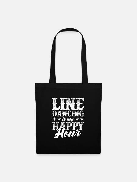 Linedance Country Line Dancer Linedancing Gift - Tote Bag - black