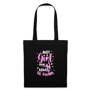 Baton Twirling Gymnastique Gymnastique Cadeau - Sac en tissu - noir - Devant