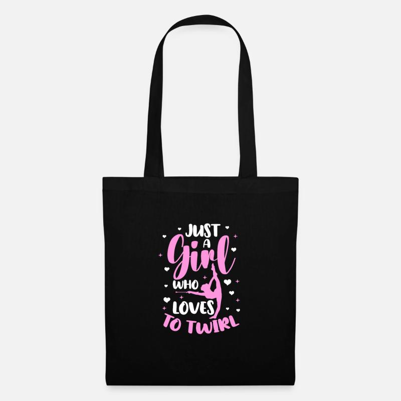 Baton Twirling Gymnastics Gymnastics Gift - Tote Bag - black