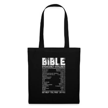 Bible - Sac en tissu - noir - Devant