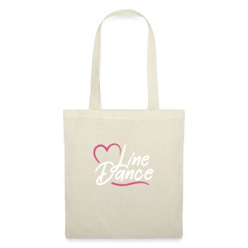 Linedance Country Line Dancer Linedancing Geschenk - Stoffbeutel - Natur - Vorne