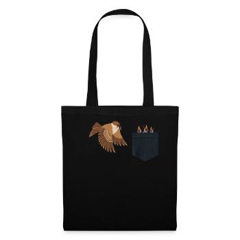 Funny Bird Watcher Birding Watching - Tote Bag - black - Front