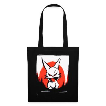 Japanese Red Sun and a Naughty Bunny - Tote Bag - black - Front
