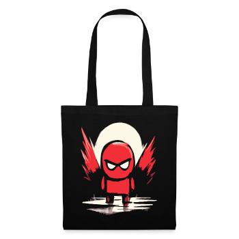 Soleil rouge japonais: enfant super-héros rouge - Sac en tissu - noir - Devant