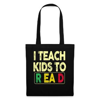 I Teach Kids To Read Science Teachers Reading - Tote Bag - black - Front
