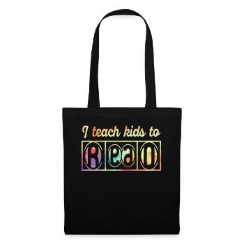 I Teach Kids To Read Science Teachers Reading - Tote Bag - black - Front