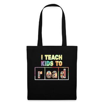 J’apprends aux enfants à lire les professeurs de sciences Lecture - Sac en tissu - noir - Devant