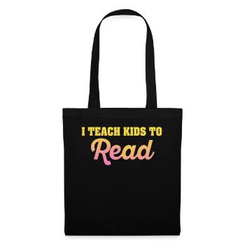 I Teach Kids To Read Science Teachers Reading - Tote Bag - black - Front