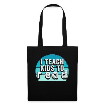 J’apprends aux enfants à lire les professeurs de sciences Lecture - Sac en tissu - noir - Devant
