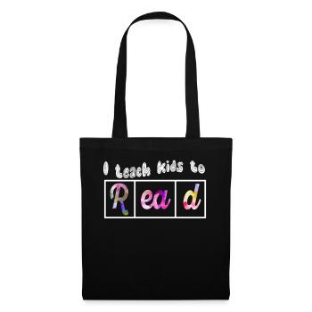 I Teach Kids To Read Science Teachers Reading - Tote Bag - black - Front
