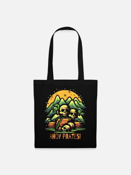 Ahoy Pirates: Pirate Island et Treasure Chest - Sac en tissu - noir