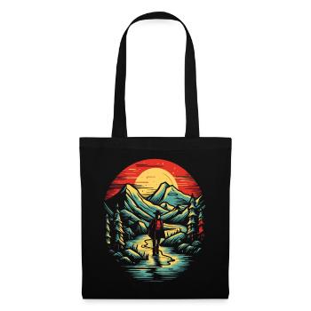 Le vagabond solitaire - Sac en tissu - noir - Devant