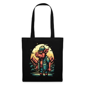 Pig Pig Farmer: on the Palm Island - Tote Bag - black - Front