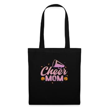 Cheerleader Cheerleading Sport Gymnastik Geschenk - Stoffbeutel - Schwarz - Vorne