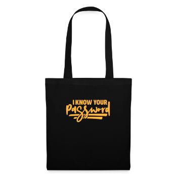 Hacker Coder Computer Hacking Cadeau - Sac en tissu - noir - Devant