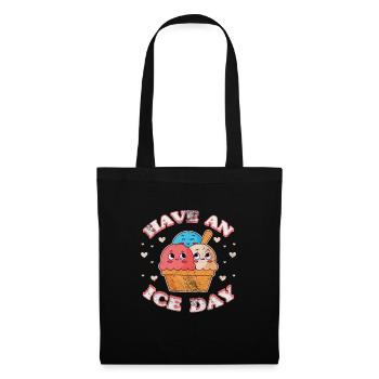 Glace - Sac en tissu - noir - Devant