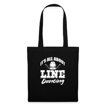 Linedance Country Line Dancer Linedancing Gift - Tote Bag - black - Front