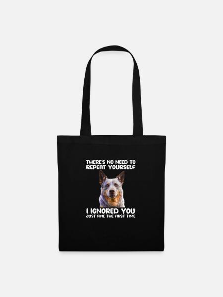 Australian Cattle Dog - Stoffbeutel - Schwarz