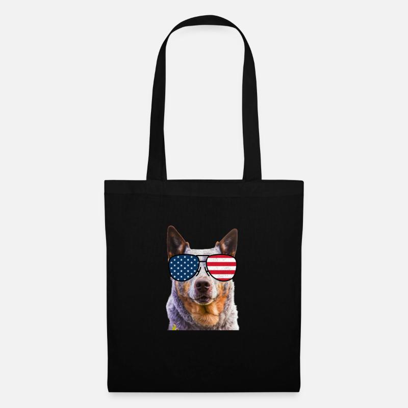 Australian Cattle Dog USA - Stoffbeutel - Schwarz