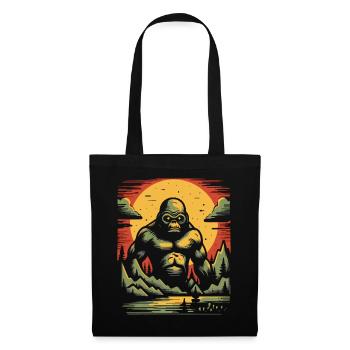 Gorille brutal dans les montagnes - Sac en tissu - noir - Devant