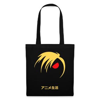 Vie d’anime : Vie d’anime de style manga - Sac en tissu - noir - Devant