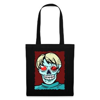 Red Eye Skeleton Zombie Personnage d’anime - Sac en tissu - noir - Devant