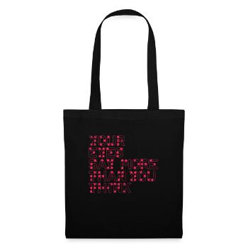 Braille - Sac en tissu - noir - Devant