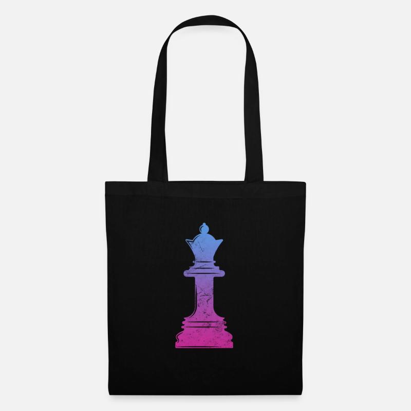 Schach - Stoffbeutel - Schwarz