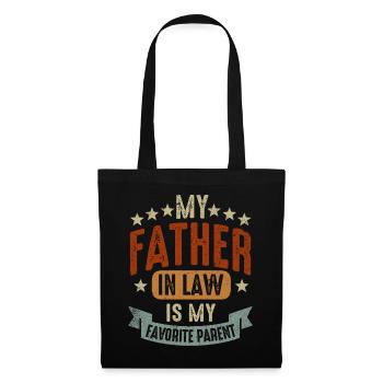Mon beau-père est mon parent préféré - Sac en tissu - noir - Devant