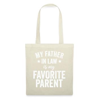 Mon beau-père est mon parent préféré - Sac en tissu - nature - Devant