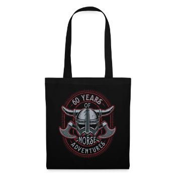 60 ans d’aventures nordiques - 60e anniversaire - Sac en tissu - noir - Devant