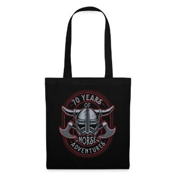 70 ans d’aventures nordiques - 70e anniversaire - Sac en tissu - noir - Devant