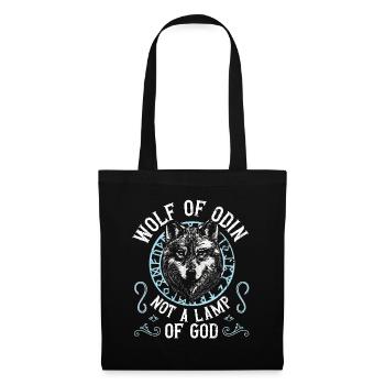 Wolf Of Odin Not A Lamp Of God Viking - Stoffbeutel - Schwarz - Vorne
