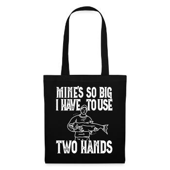 Des mines si grosses que je dois utiliser une perche à deux mains - Sac en tissu - noir - Devant